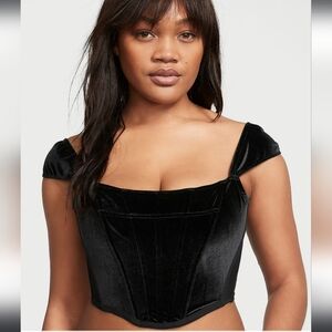 Victoria's Secret Velvet Corset Top